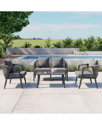 Durable and Comfortable Outdoor Seating Set,Suitable for Patios, Lawns, and Poolsides