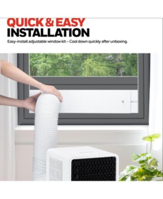 11,000 BTU Slim Portable AC with Fan, Dehumidifier – Cools Up to 500 Sq. Ft., HX2CESAWG8 (8,000 BTU SACC)