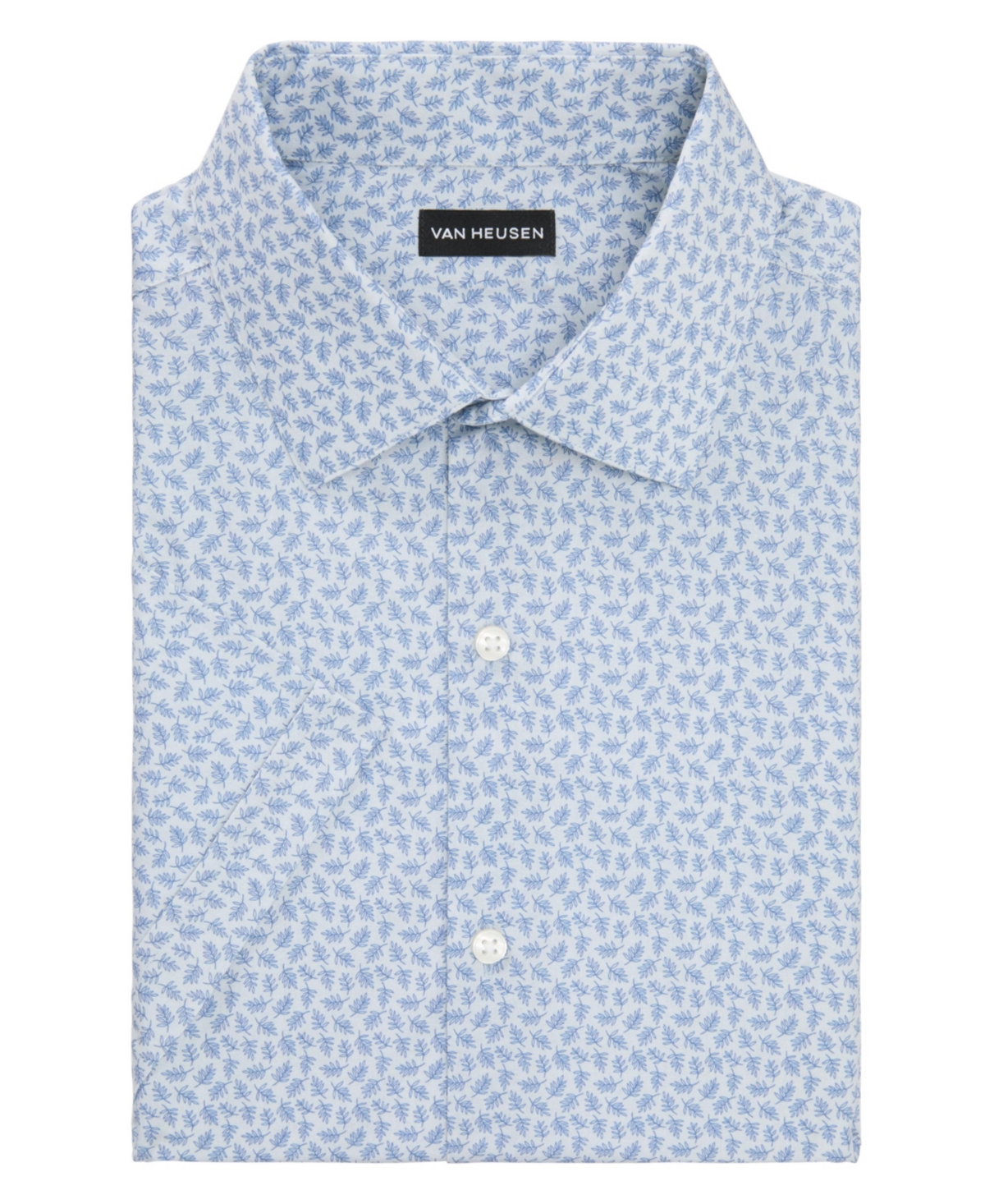 VAN HEUSEN MEN'S SLIM FIT SHORT SLEEVE DRESS SHIRT 