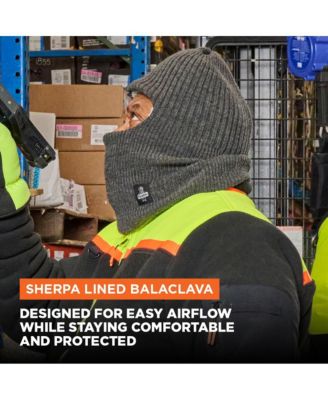 Мужская балаклава RefrigiWear с подкладкой из шерпа - утепленная зимняя маска на все лицо с тепловым комфортом