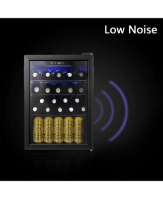 Antartic Star Beverage Cooler and Refrigerator, 95 Can/24 Bottle Mini Fridge with Glass Door, Compact Drink Fridge with Adjustable Shelves for Soda, Beer, or Wine – Ideal for Home, Bar, or Office