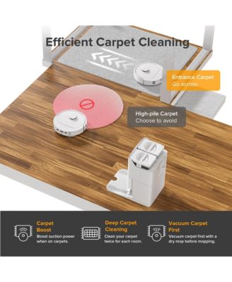 QR 798 Robot Vacuum and Mop &amp;#x2013; Building on Qrevo Pro, Featuring 10,000 Pa Suction, SGS Certified 0% Hair Tangling Side Brush, Self-Emptying &amp; Refilling, Auto Mop Washing and Auto Drying