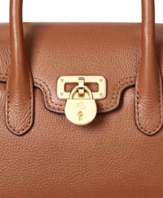 Маленькая кожаная сумка для загара Lauren Ralph Lauren из гальки