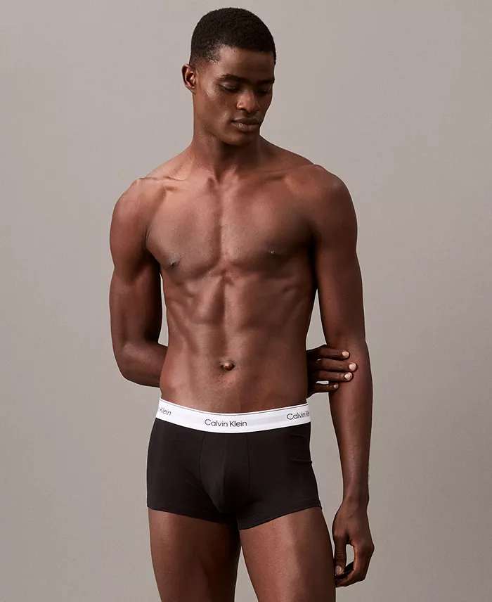 Men's Icon Cotton Stretch Low-Rise Trunks, 3-Pack - thumbnail 7