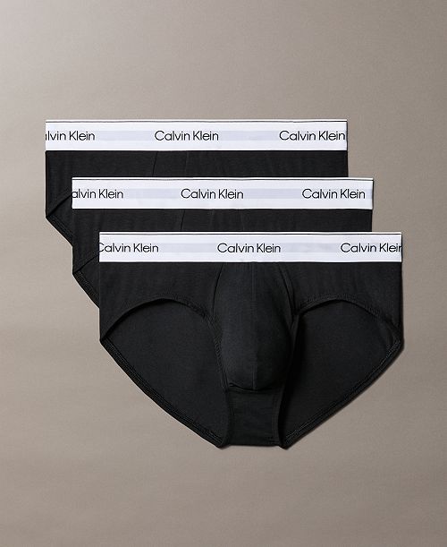 alfani Calvin Klein Men's 3-Pk. Icon Stretch Hip Briefs Men's Fashion & Accessories