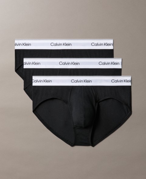 Трусы-брифы Hip для мужчин, хлопок, стрейч, 3 шт. — Calvin Klein