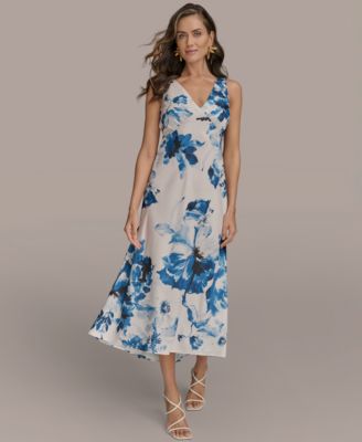Donna Karan New York - Women's V-Neck High-Low Dress