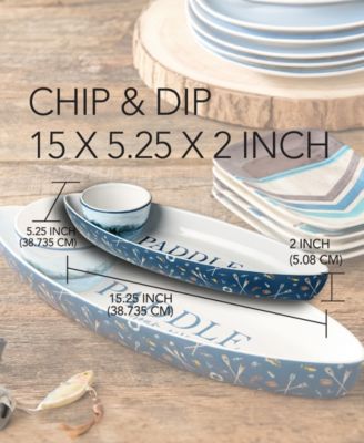 Wake At The Lake 3-D Canoe 2-Piece Chip Dip
