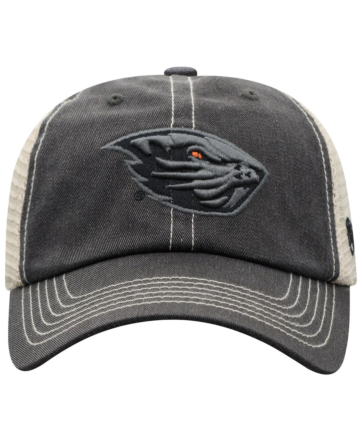 Top Of The World Men's Black/natural Oregon State Beavers Offroad Two-tone Adjustable Hat In Black,natural