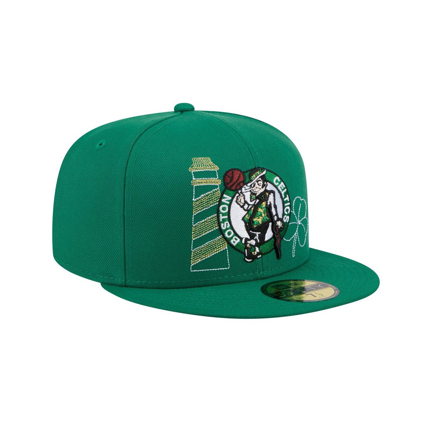 Men's Kelly Green Boston Celtics State Stitch 59FIFTY Fitted Hat