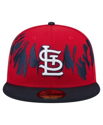 Men's Red/Navy St. Louis Cardinals Retro Pattern 59FIFTY Fitted Hat