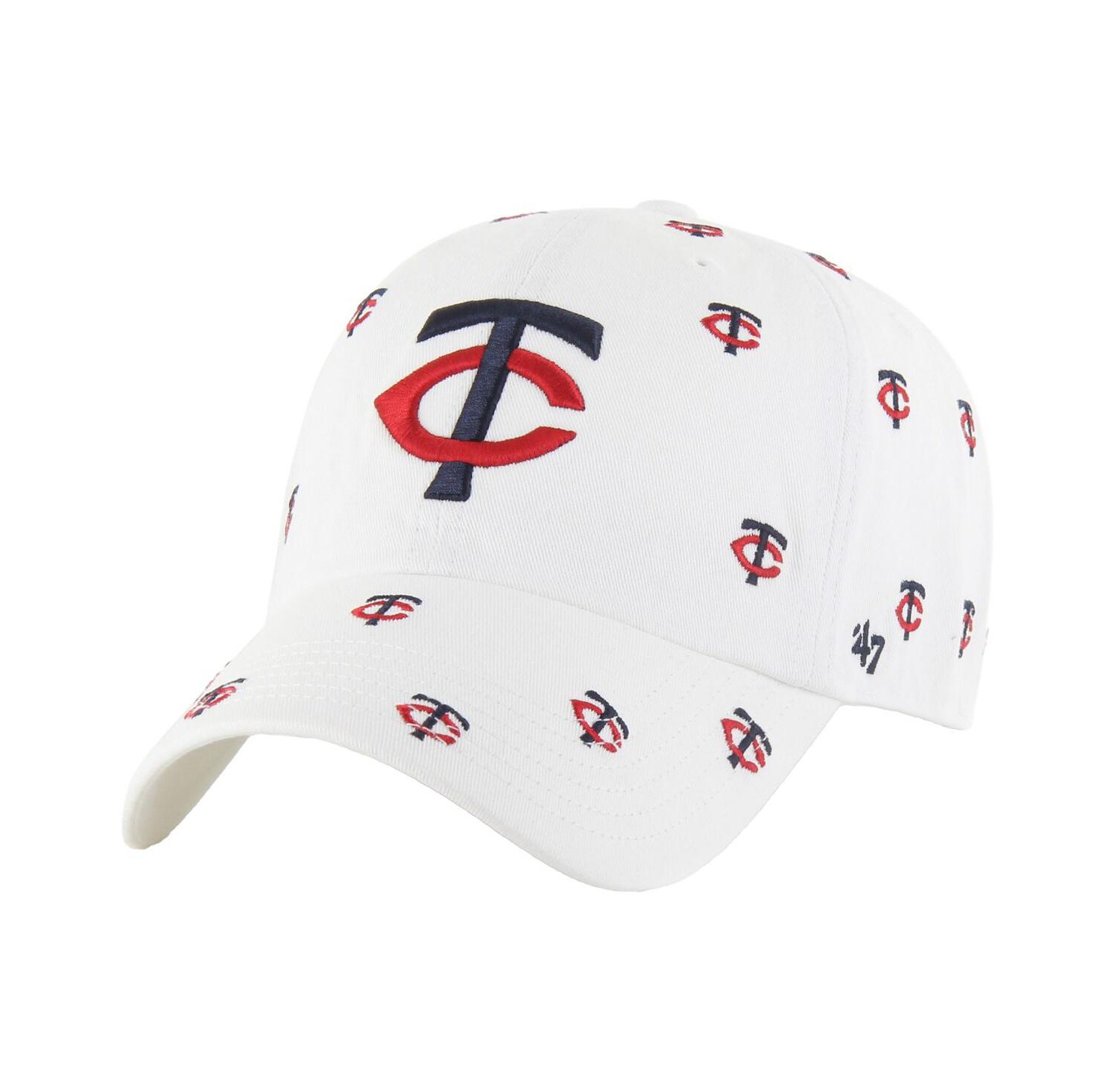 Women's White Minnesota Twins Confetti Clean Up Adjustable Hat