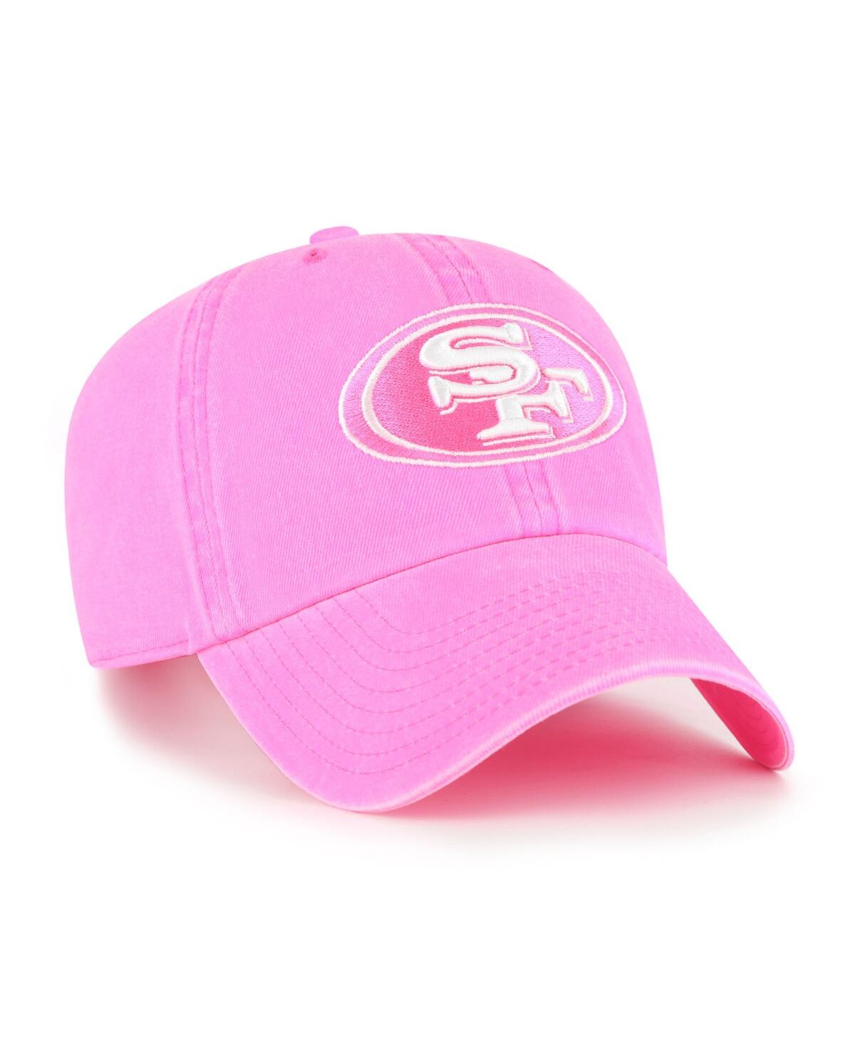47 Brand Women's Pink San Francisco 49ers Bright Side Clean Up Adjustable Hat In Pink