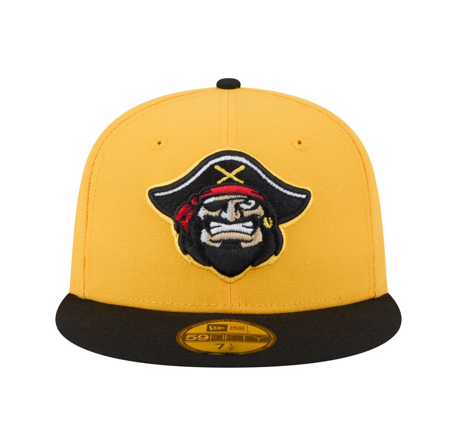 Men's Yellow/Black Bradenton Marauders Authentic Collection 59FIFTY Fitted Hat