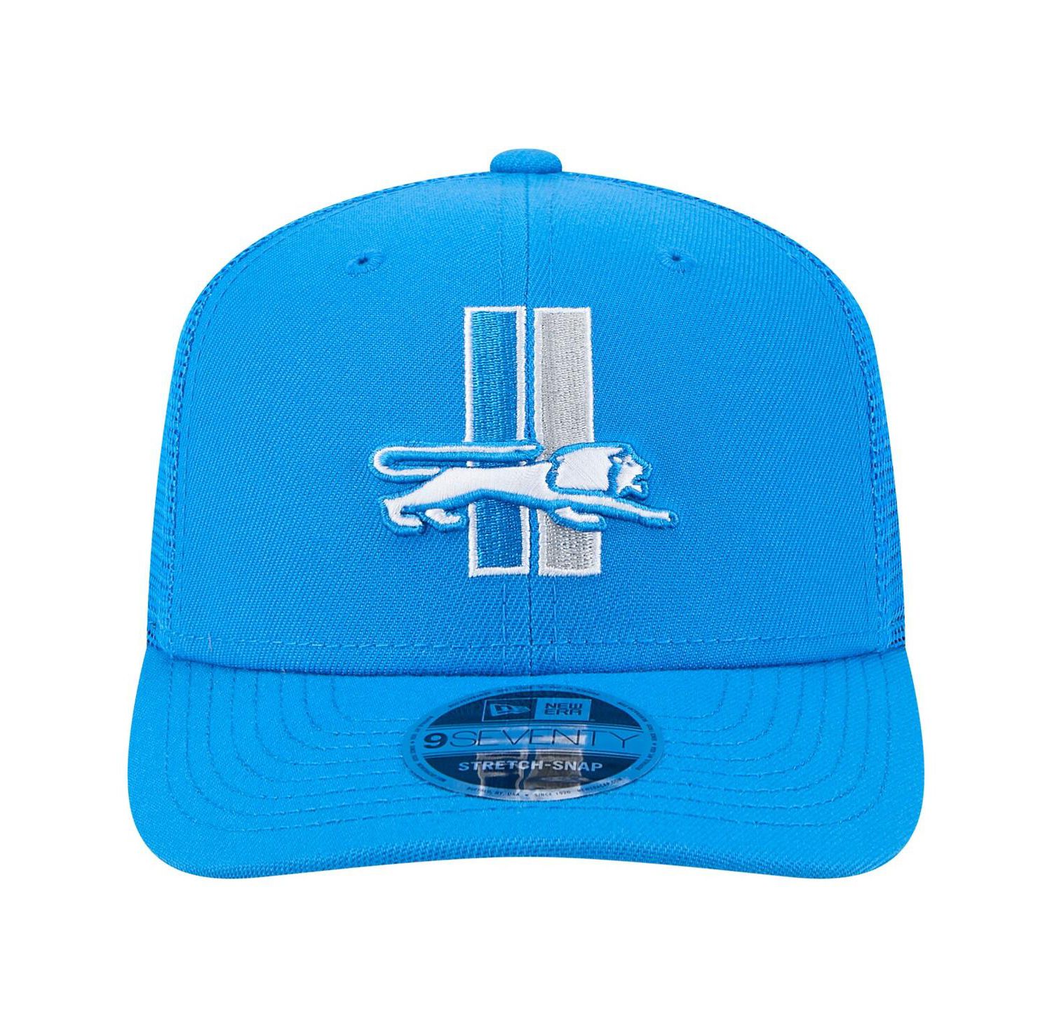 Men's Blue Detroit Lions Main Trucker 9SEVENTY Stretch-Snap Hat