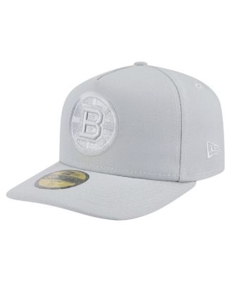 New Era - Men's Gray Boston Bruins Color Pack A-Frame 59FIFTY Fitted Hat