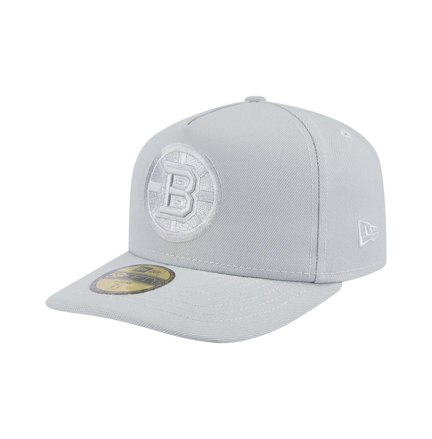 Мужские головные уборы New Era Gray Boston Bruins Color Pack A-Frame 59FIFTY Fitted Hat — фото 1