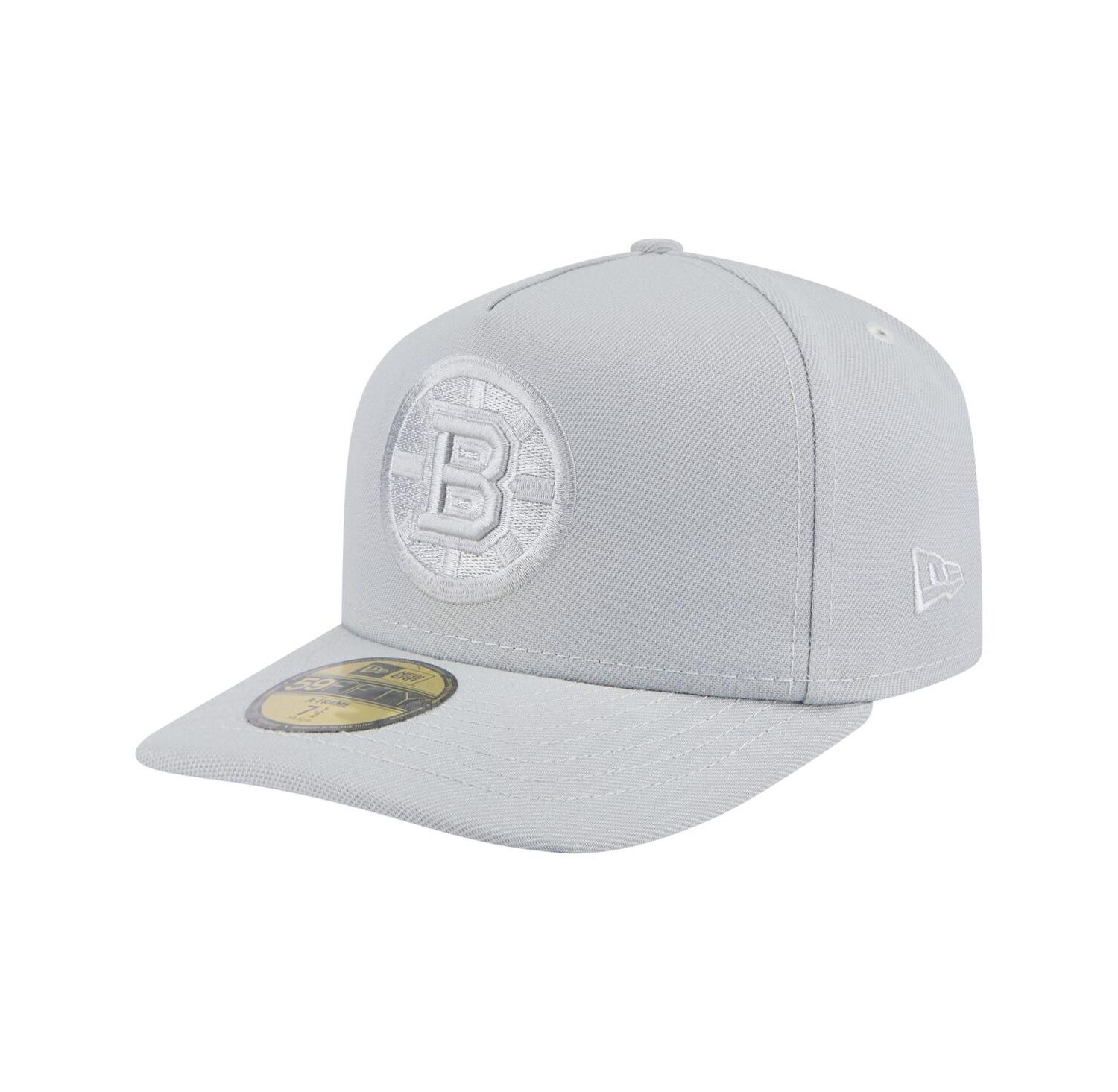 Men's Gray Boston Bruins Color Pack A-Frame 59FIFTY Fitted Hat