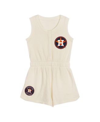 Toddler Cream Houston Astros Power Tank Romper