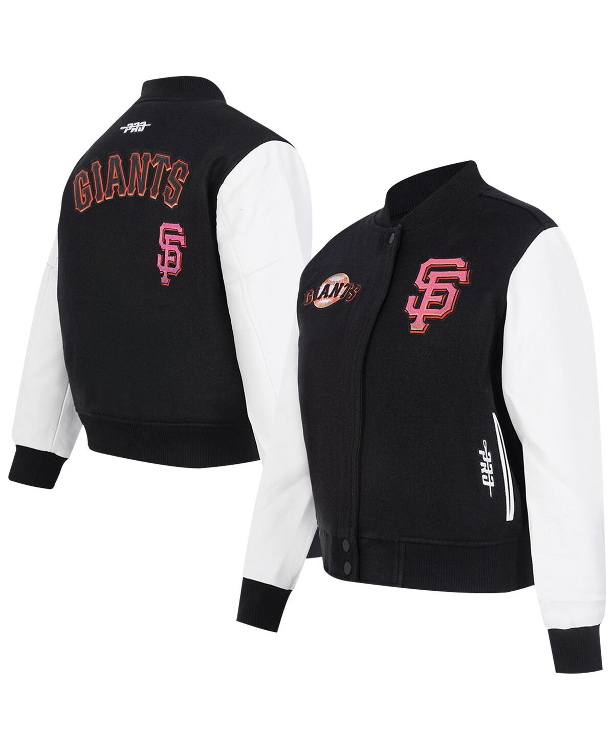 Shop Pro Standard Women'sâ Black San Francisco Giants Game Day Classics Wool Varsity Jacket