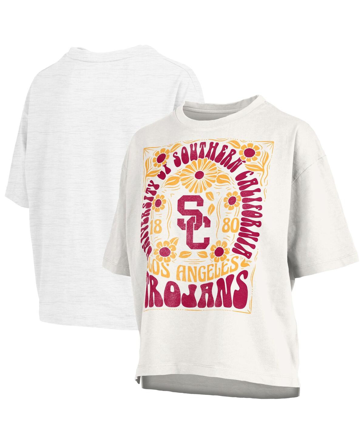 Women's White Usc Trojans Harmony Oversized T-Shirt - White