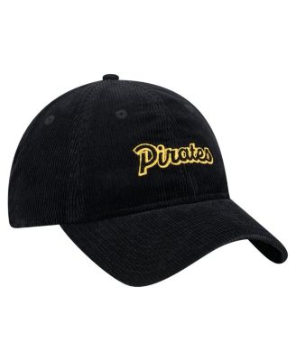 Women's Men's Black Pittsburgh Pirates Corduroy 9TWENTY Adjustable Hat