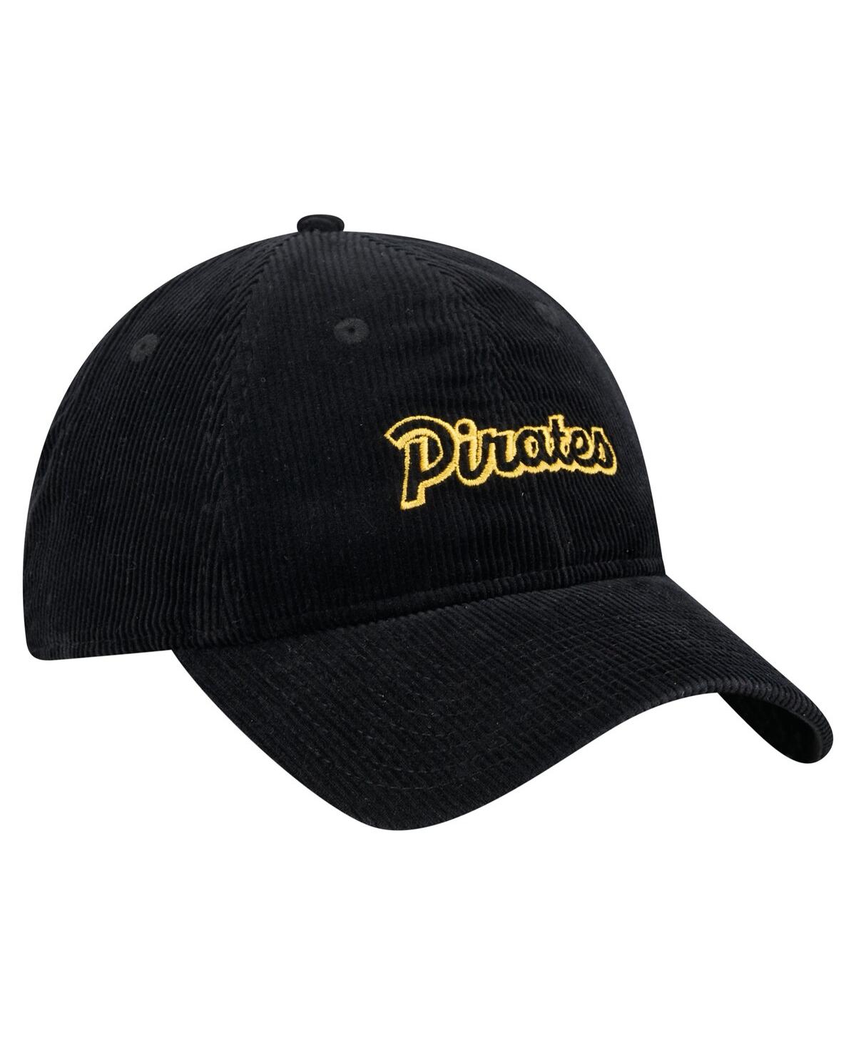 New Era Women's Men's Black Pittsburgh Pirates Corduroy 9twenty Adjustable Hat In Black