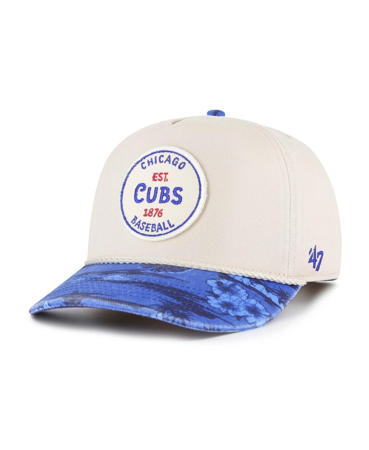 47 Brand Men's Cream/navy Chicago Cubs Fiji Rope Hitch Adjustable Hat In Cream,navy