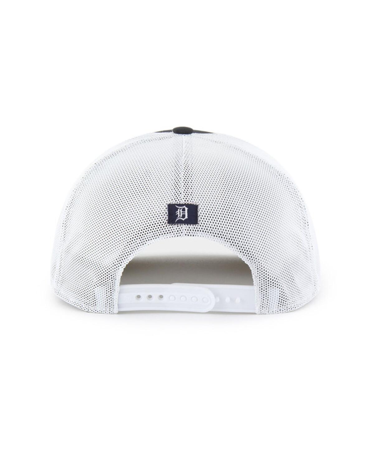 47 Brand Men's Navy/white Detroit Tigers Scratch Adjustable Trucker Hat In Navy,white