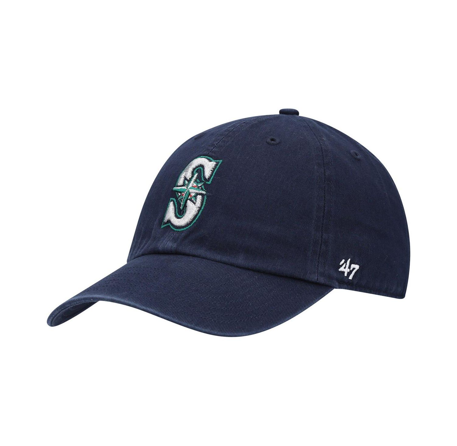 Men's Navy Seattle Mariners Clean Up Adjustable Hat