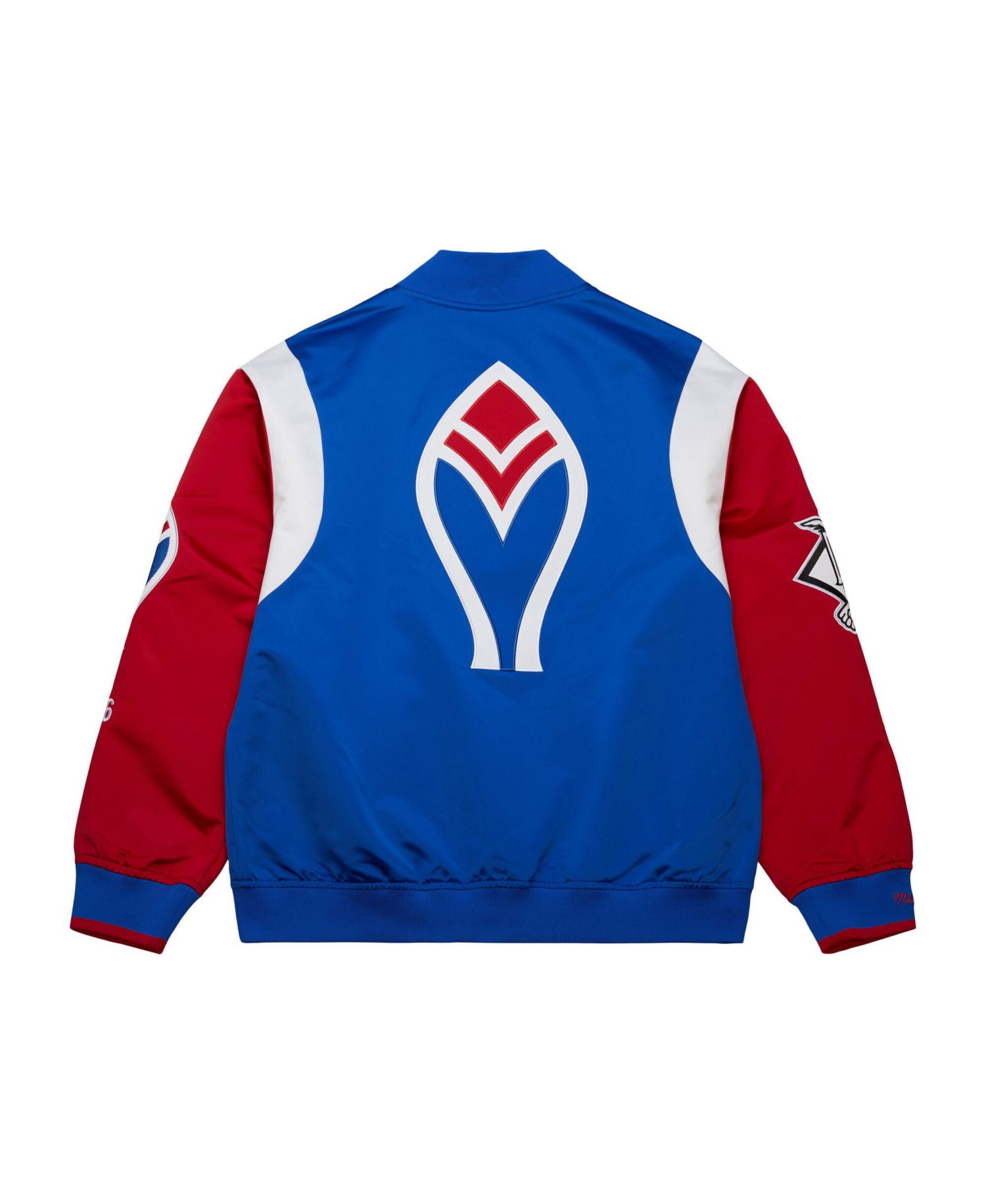 Men's Royal/Red Atlanta Braves Cooperstown Collection Team Origins Satin Full-Snap Jacket