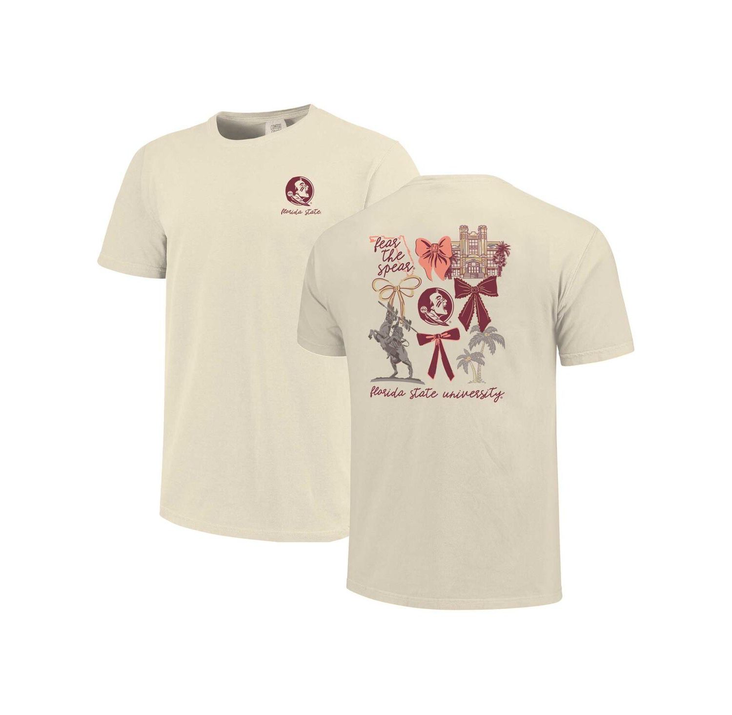 Women's Natural Florida State Seminoles Coquette T-Shirt