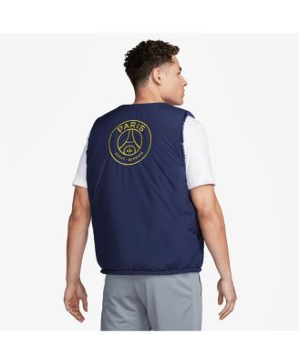 Men's Navy Paris Saint-Germain Club+ Winterized Full-Zip Vest