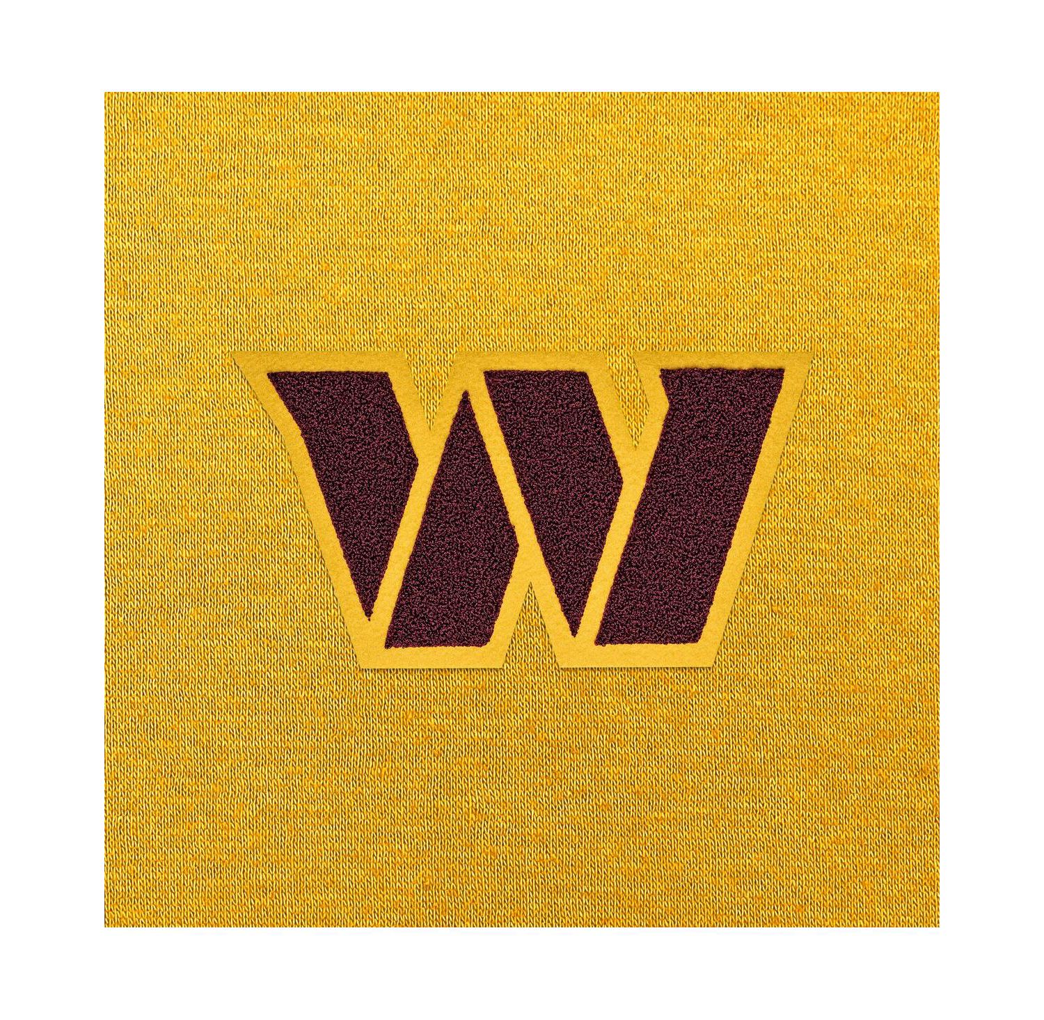 Men's Gold Washington Commanders Victory Chenille Pullover Hoodie