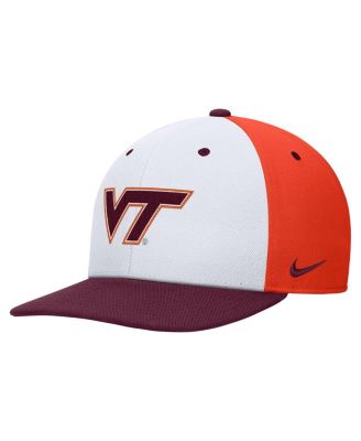 Nike - Men's White/Orange Virginia Tech Hokies Pro Performance Snapback Hat