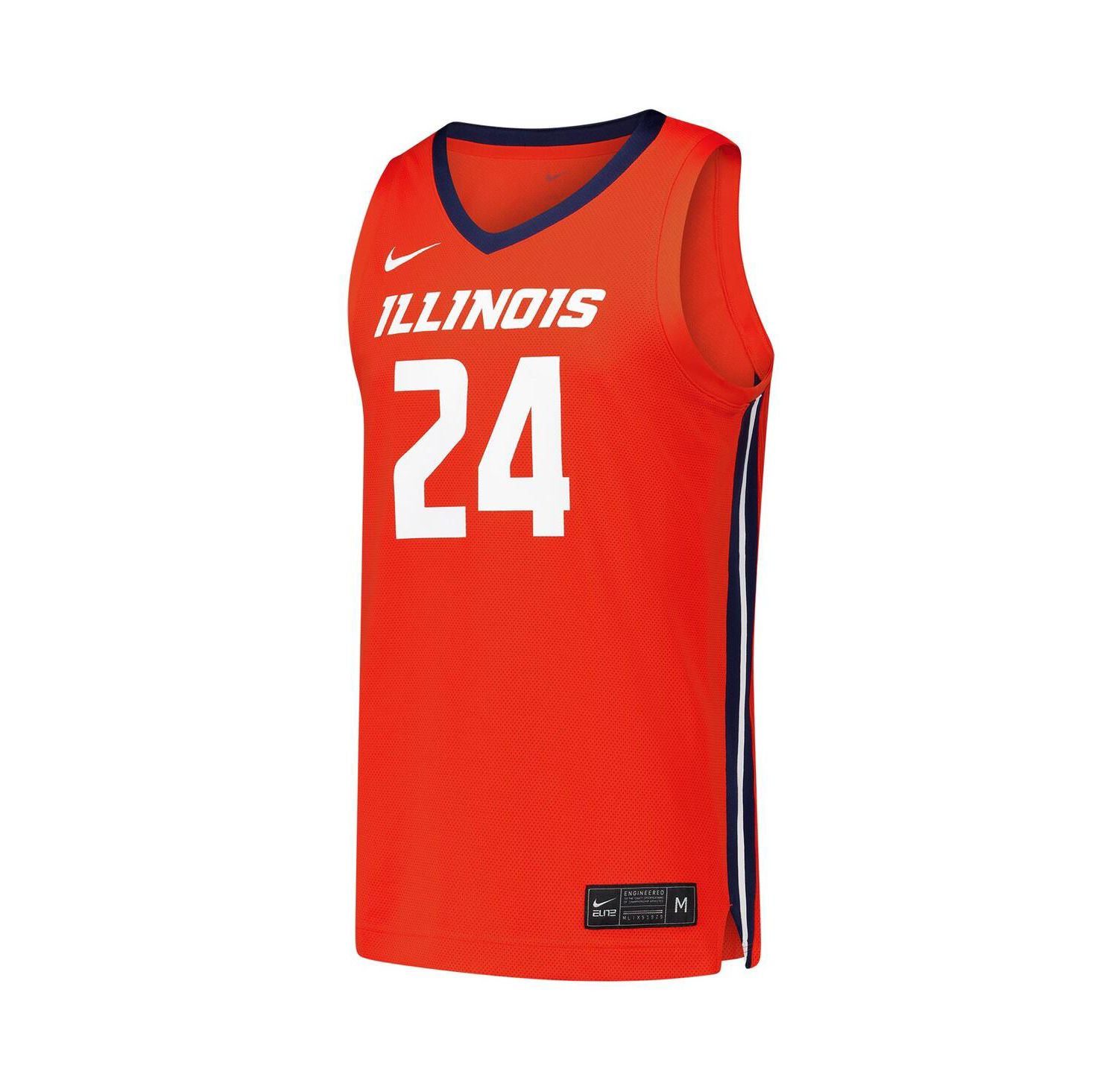 Men's 24 Orange Illinois Fighting Illini Replica Basketball Jersey