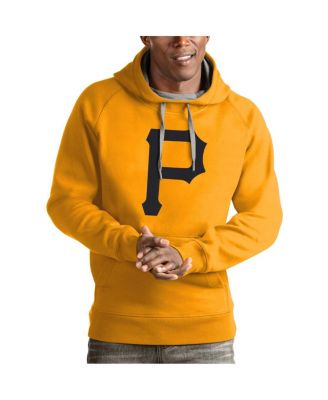 Antigua - Men's Gold Pittsburgh Pirates Victory Pullover Team Logo Hoodie