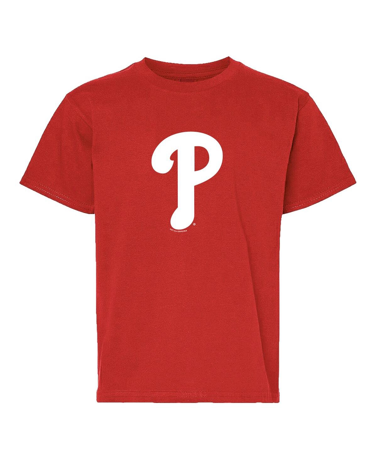 Soft As A Grape Big Boys And Girls Red/gray Philadelphia Phillies T-shirt, Set Of 2 In Gray