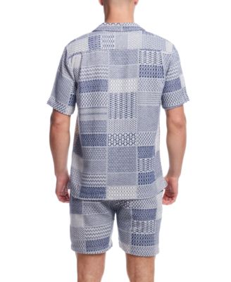 Винтажная мужская рубашка из жаккардового трикотажа с нашивками, защищающая от непогоды