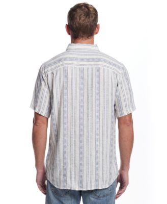 Винтажная мужская рубашка на пуговицах с принтом Ацтеков с коротким рукавом, защищающая от непогоды  