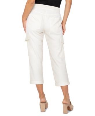 Women's Drawstring Cargo Cropped Pants