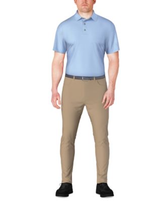 Men's Short Sleeve Micro Geo Print Polo Shirt