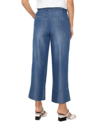 Petite Wide-Leg Ankle Pants