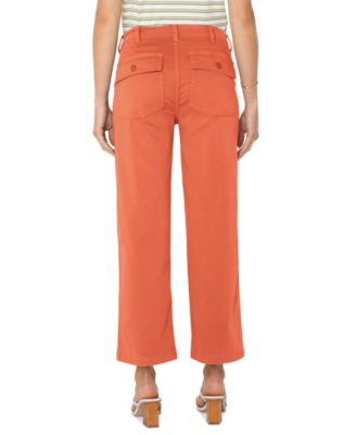 Petite Cropped Wide-Leg Cargo Pants