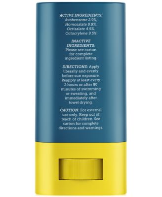 Matte Sunscreen Face Stick SPF 50, 0.53 oz.