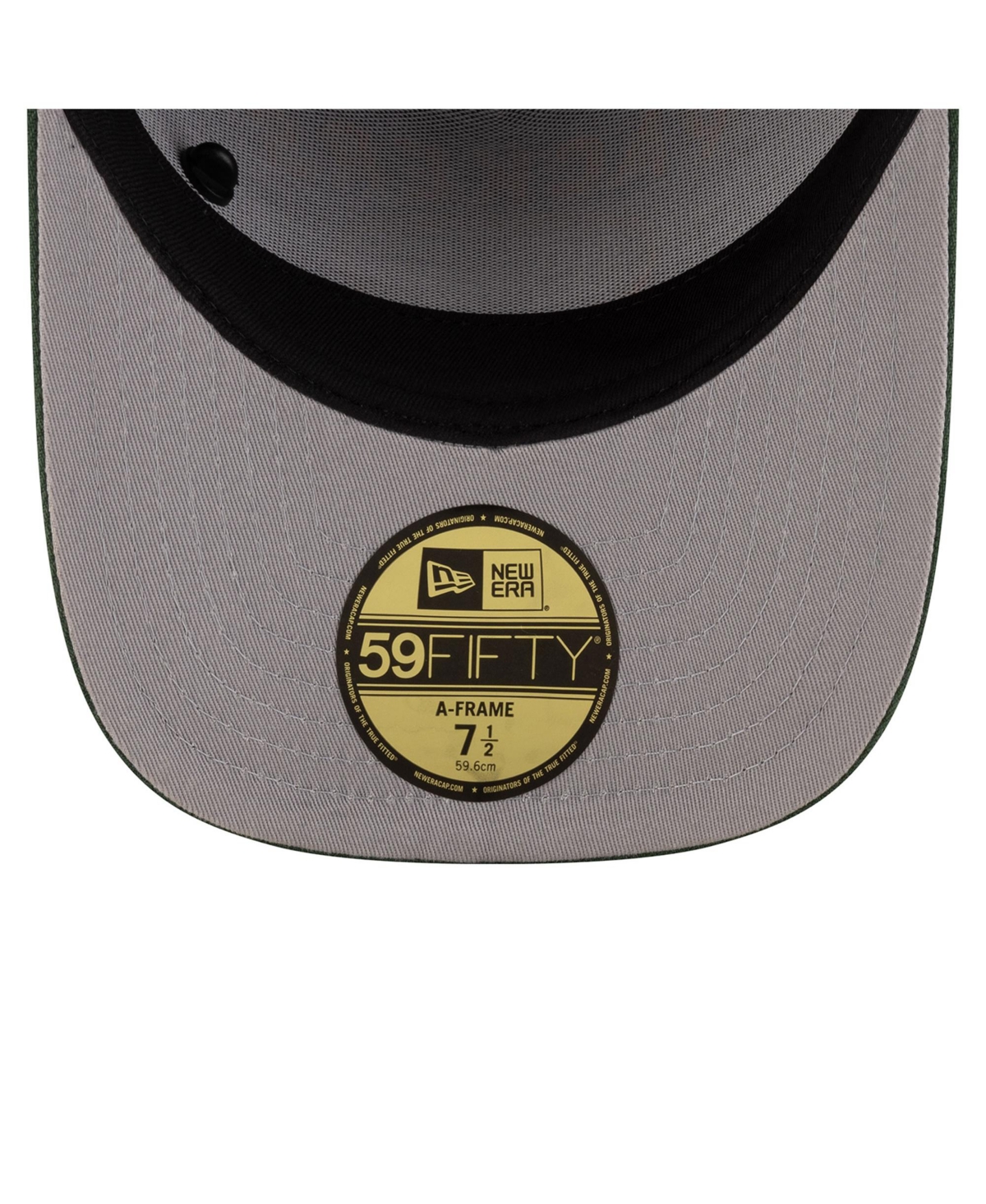 New Era Men's Black/green Green Bay Packers 2025 Nfl Draft On Stage A-frame 59fifty Fitted Hat In Black,green