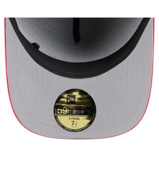 Men's Black/Red Kansas City Chiefs 2025 NFL Draft On Stage A-Frame 59FIFTY Fitted Hat