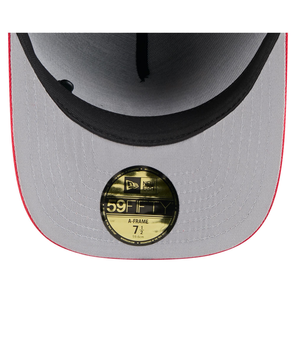 New Era Men's Black/red Kansas City Chiefs 2025 Nfl Draft On Stage A-frame 59fifty Fitted Hat In Black,red