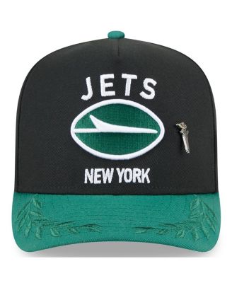 Men's Black/Green New York Jets 2025 NFL Draft On Stage A-Frame 59FIFTY Fitted Hat