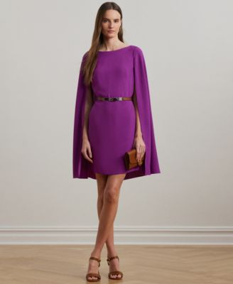 Lauren Ralph Lauren - Women's Cape Georgette Cocktail Dress